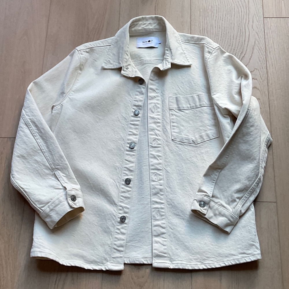 NN. 07 XL Cream Button-Up Jacket/Oversirt